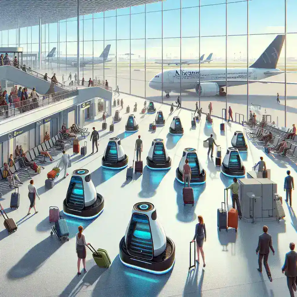 El aeropuerto de Alicante prueba robots para traslado de equipaje